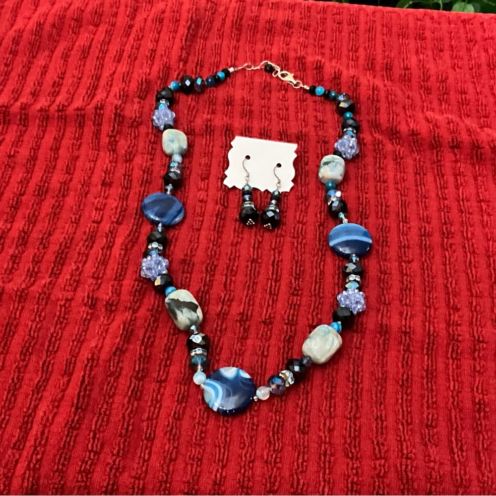 Necklace and earrings